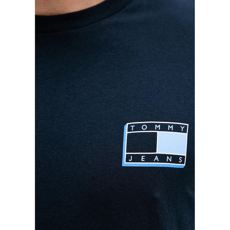 T-shirt Tommy Hilfiger Jeans bleu en coton recyclé