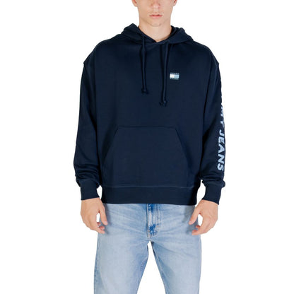 Sweat à capuche Tommy Hilfiger Jeans en coton recyclé bleu