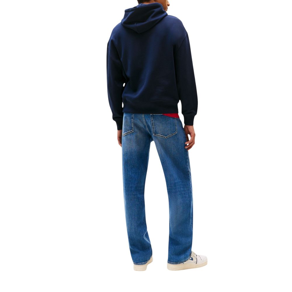 Sweat à capuche Tommy Hilfiger Jeans en coton recyclé bleu