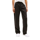 Pantalon décontracté en coton biologique noir Tommy Hilfiger Jeans