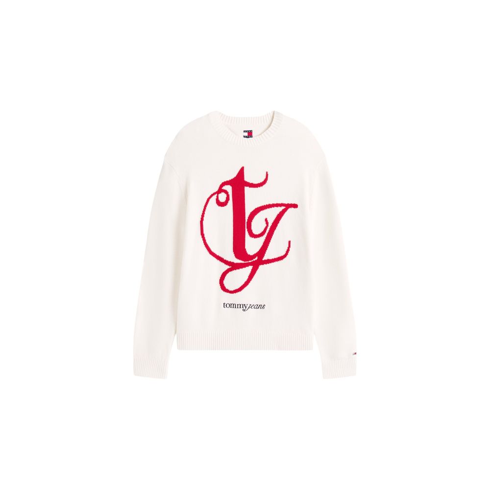 Sweat-shirt Tommy Hilfiger Jeans en coton recyclé crème