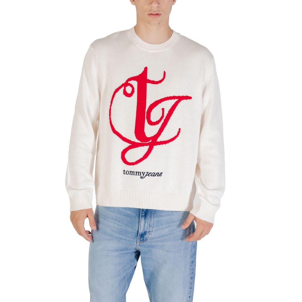 Sweat-shirt Tommy Hilfiger Jeans en coton recyclé crème