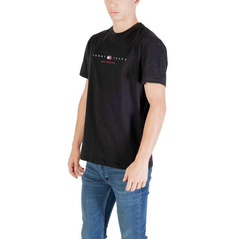 T-shirt Tommy Hilfiger Jeans en coton recyclé noir