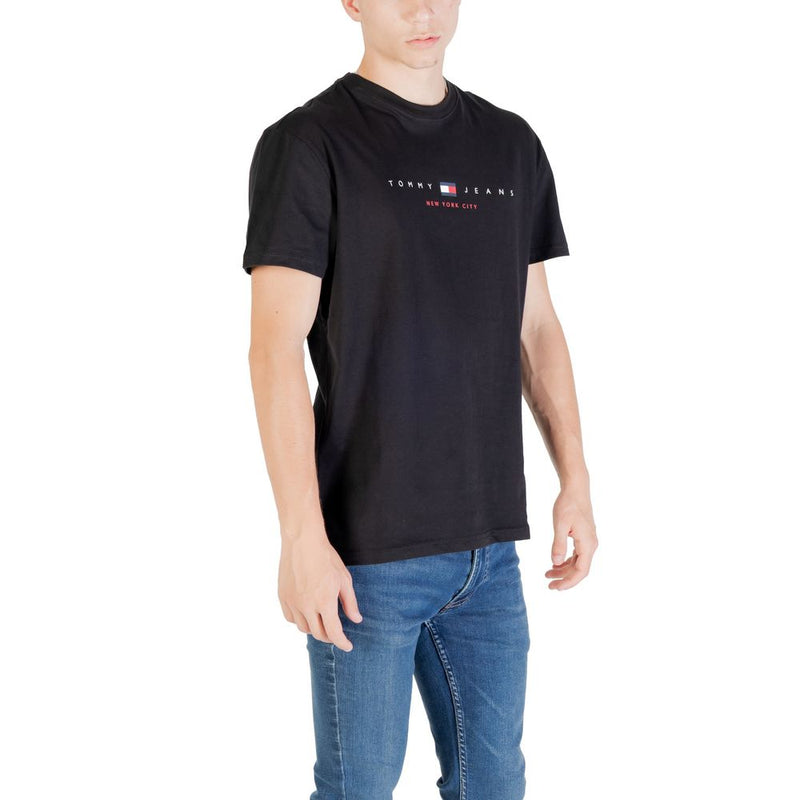T-shirt Tommy Hilfiger Jeans en coton recyclé noir
