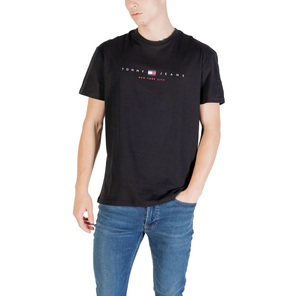 T-shirt Tommy Hilfiger Jeans en coton recyclé noir