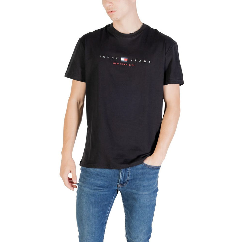T-shirt Tommy Hilfiger Jeans en coton recyclé noir