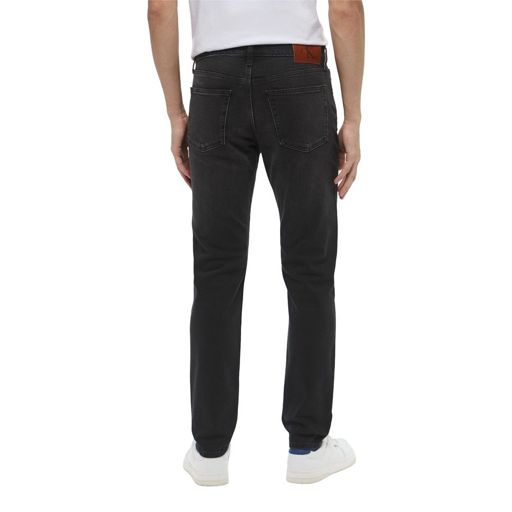 Calvin Klein Jeans Black Cotton Skinny Jeans for Men