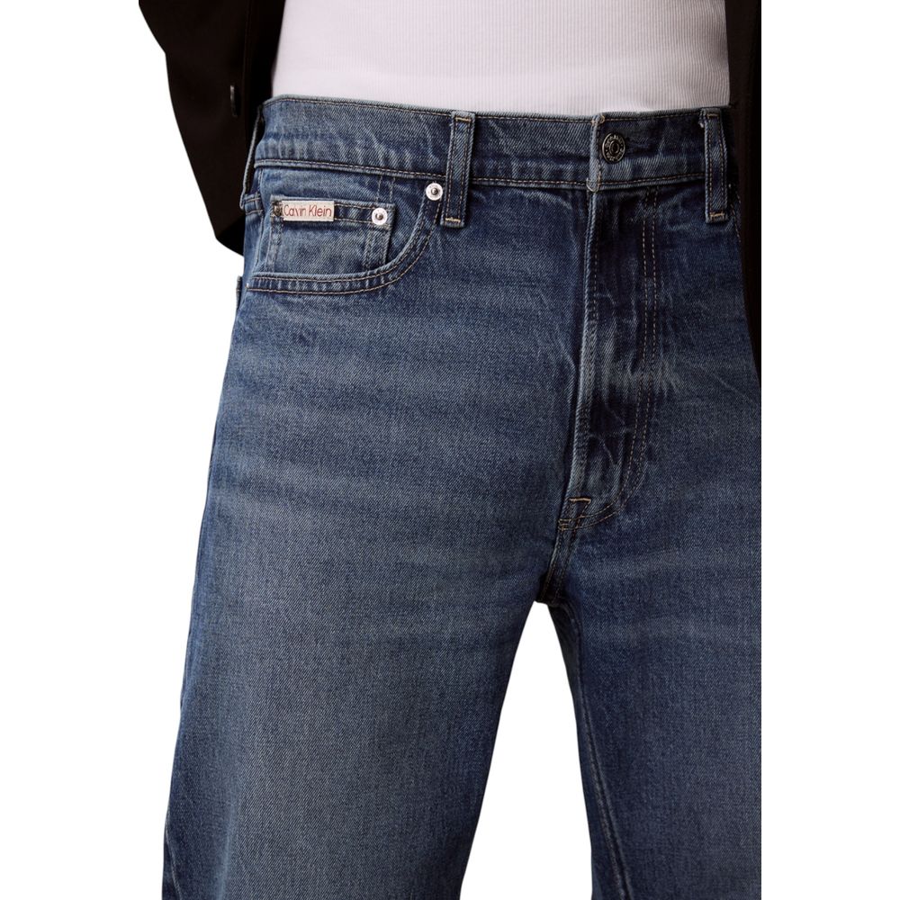 Calvin Klein Jeans Blue Cotton Relaxed Fit Jeans for Men