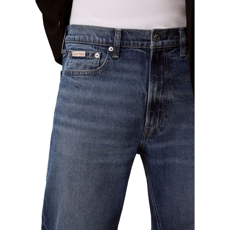 Calvin Klein Jeans Blauwe Katoenen Relaxed Fit Jeans