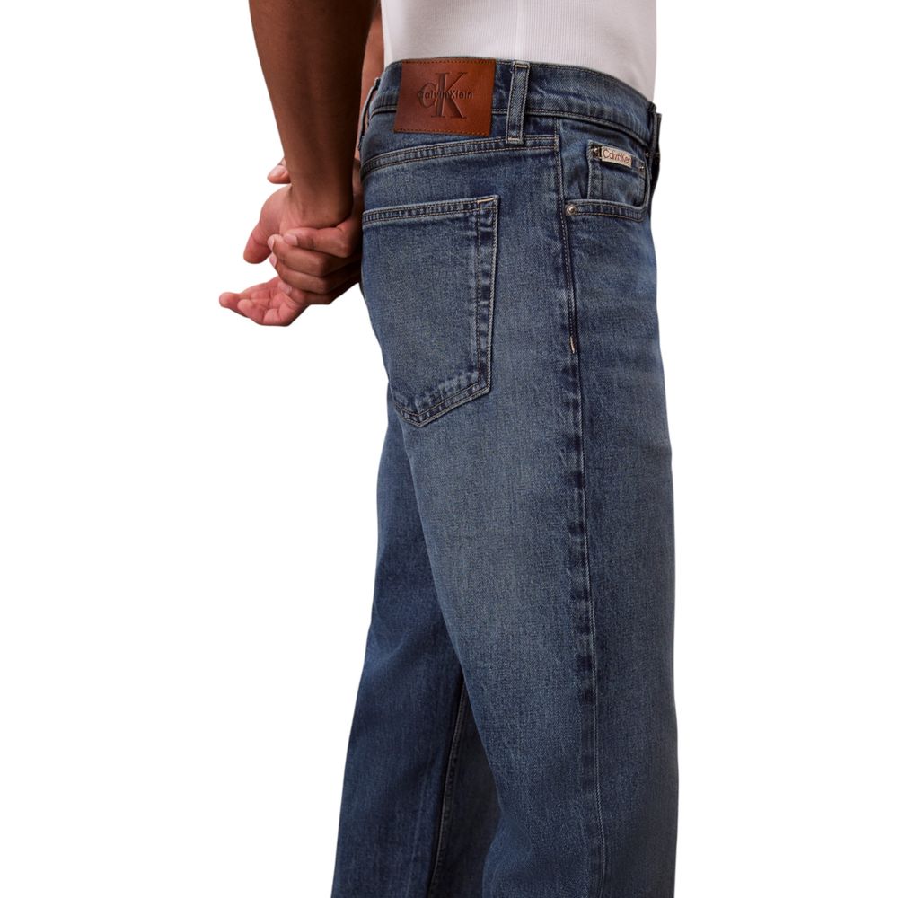 Calvin Klein Jeans Blue Cotton Relaxed Fit Jeans for Men
