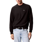 Calvin Klein Jeans Black Cotton Sweatshirt for Men