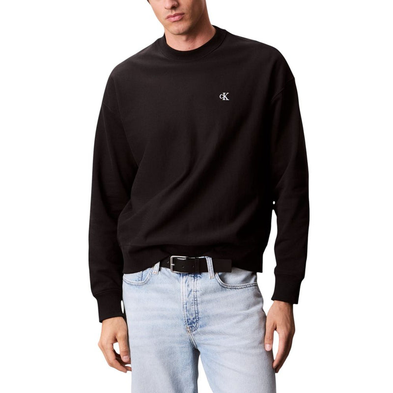 Calvin Klein Jeans Black Cotton Sweatshirt for Men