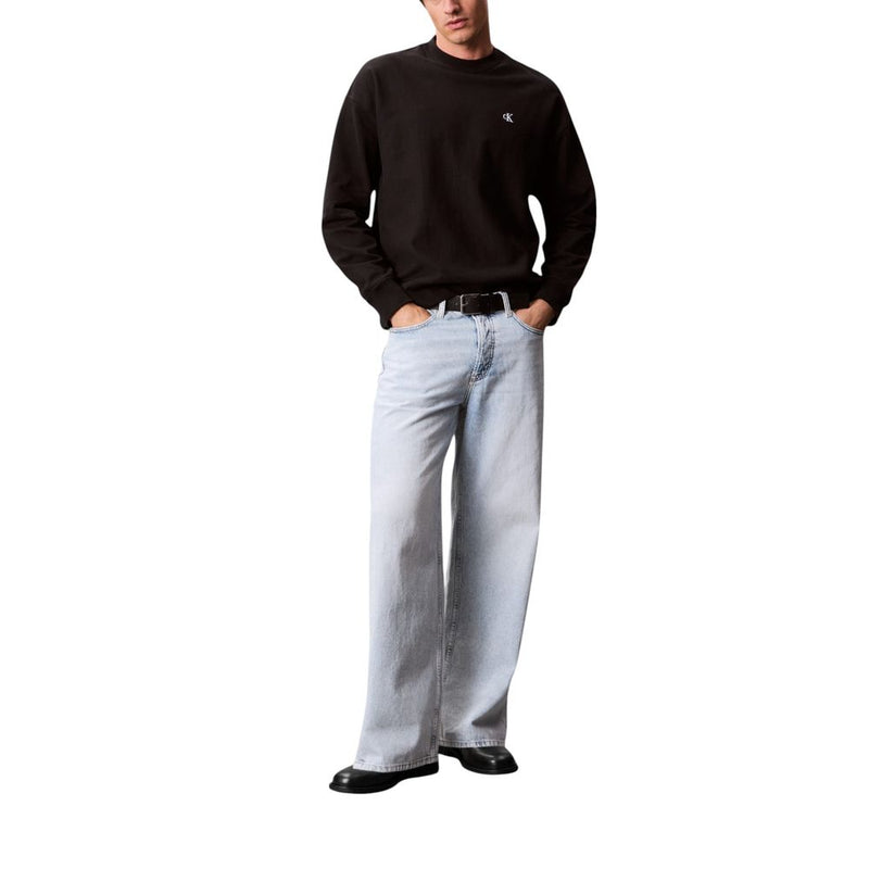 Calvin Klein Jeans Black Cotton Sweatshirt for Men