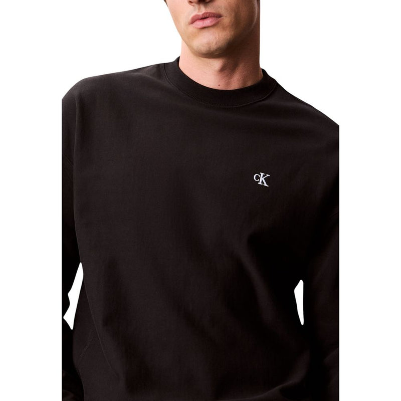 Calvin Klein Jeans Black Cotton Sweatshirt for Men