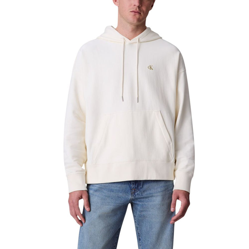 Calvin Klein Jeans Witte Katoenen Hoodie