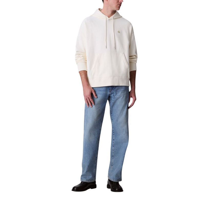 Calvin Klein Jeans Witte Katoenen Hoodie