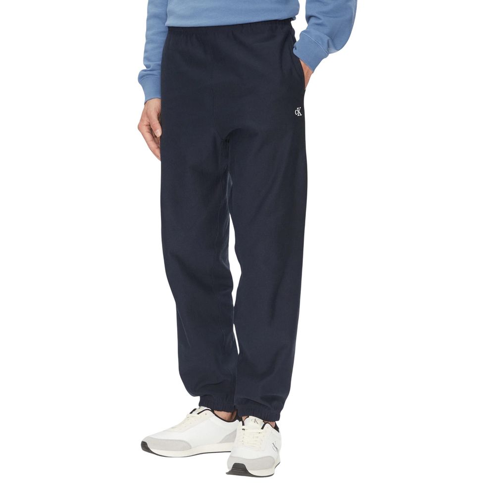 Calvin Klein Jeans Blue Cotton Joggers for Men - Premium Comfort