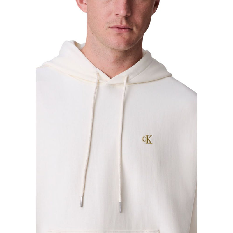 Calvin Klein Jeans Witte Katoenen Hoodie