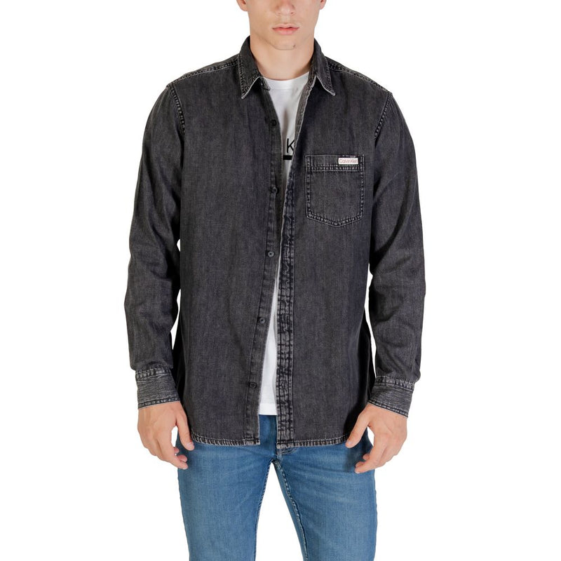 Calvin Klein Jeans Zwart Denim Overhemd