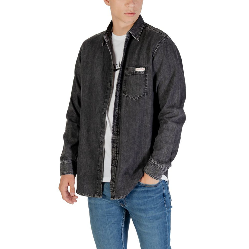 Calvin Klein Jeans Zwart Denim Overhemd