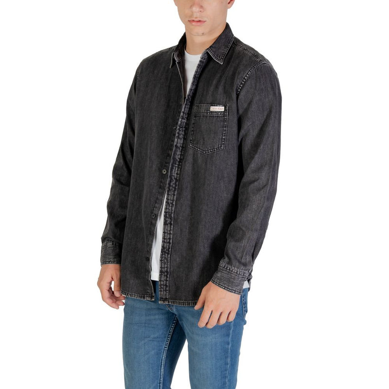 Calvin Klein Jeans Zwart Denim Overhemd