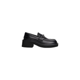 Tommy Hilfiger Jeans Black Leather Chunky Heel Pumps