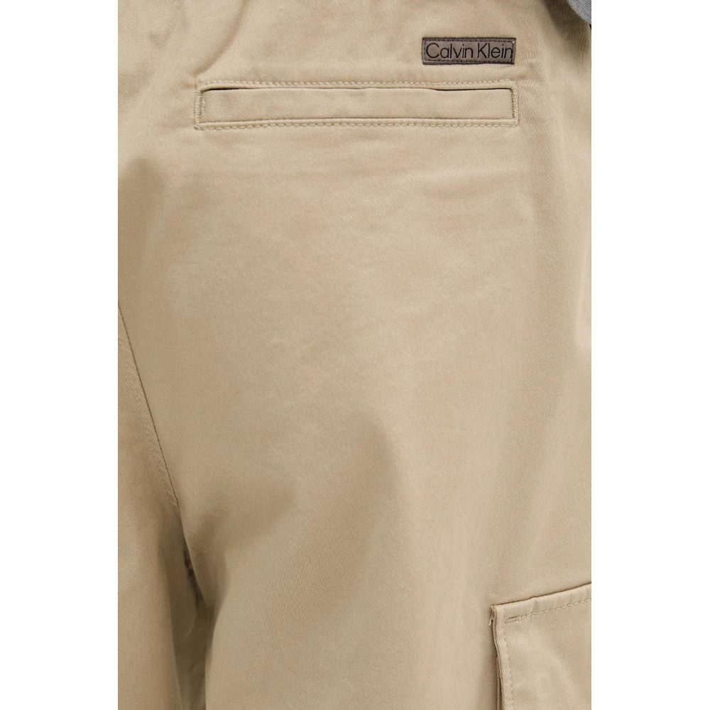 Calvin Klein Jeans COTTON PULL ON STRAI Beige Cargo Pants pour Homme