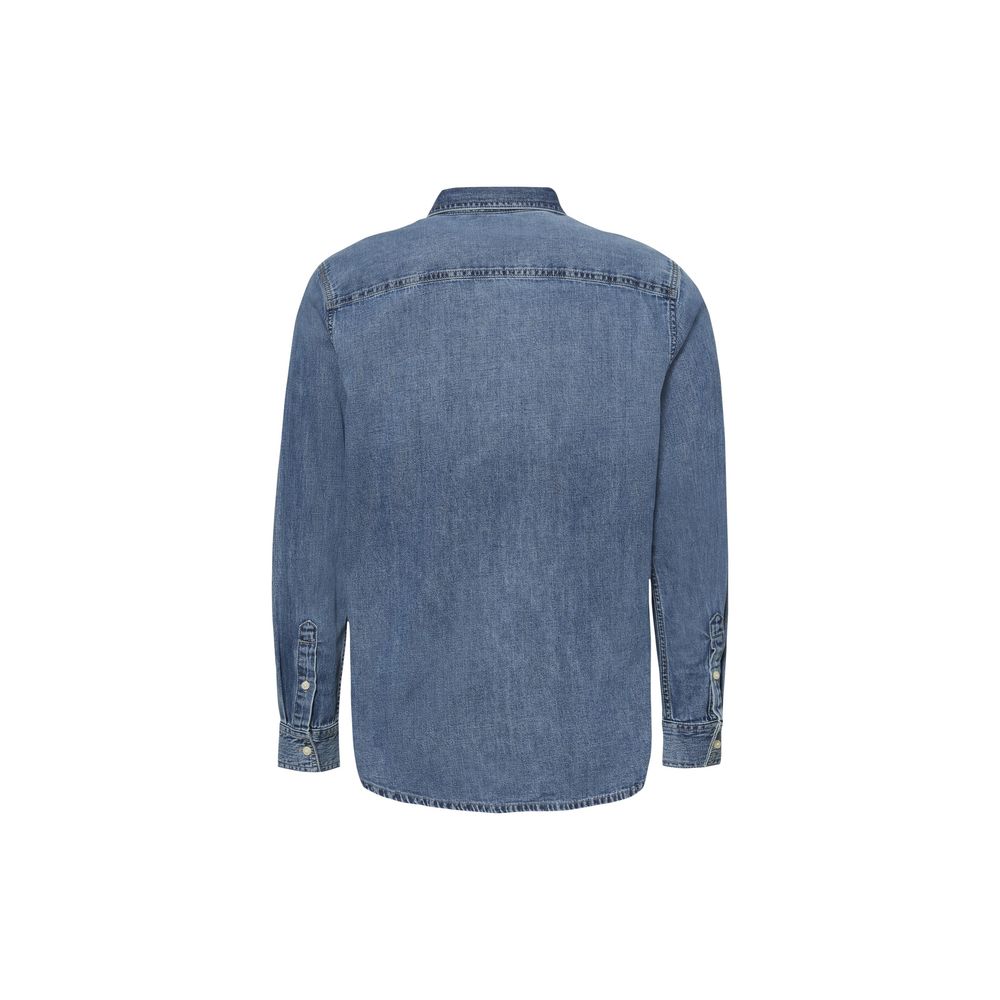 Calvin Klein Jeans Blue Denim Shirt - Casual Classic LV040EM774