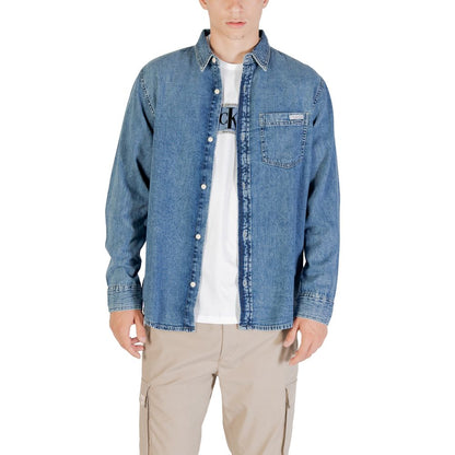 Calvin Klein Jeans Blauw Denim Shirt