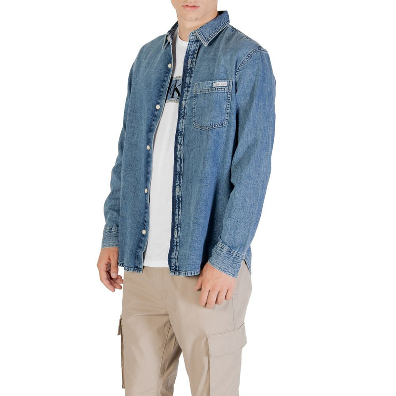 Calvin Klein Jeans Blauw Denim Shirt