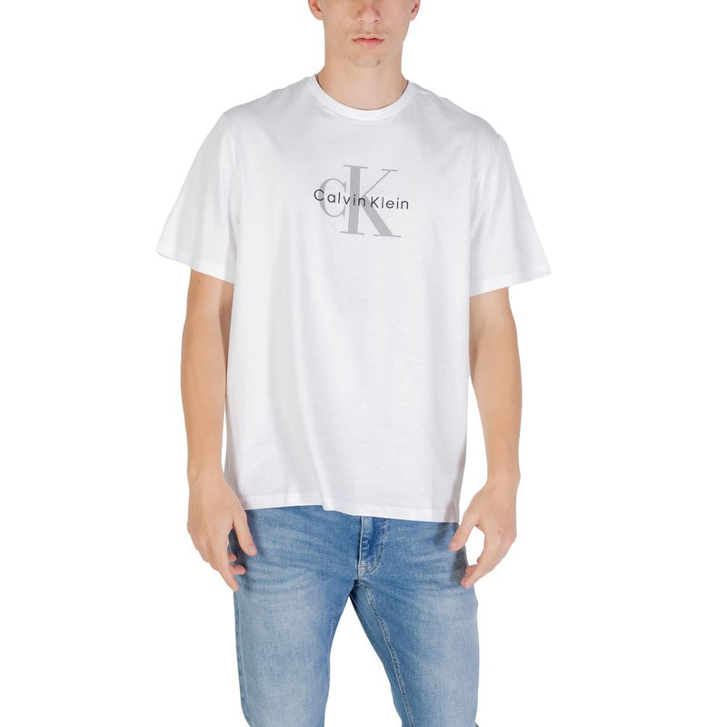 Calvin Klein Jeans SS Hero Monologue White Cotton T-Shirt