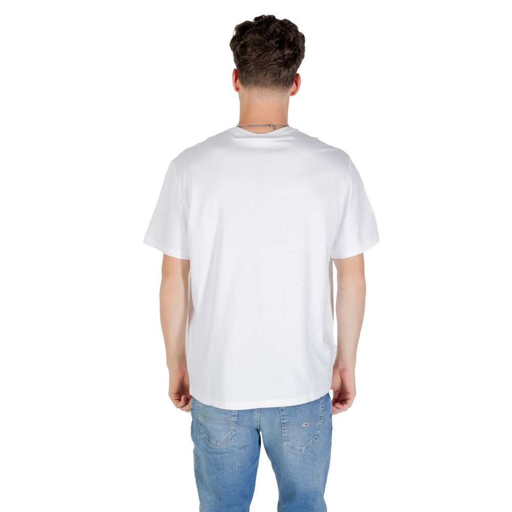 Calvin Klein Jeans SS Hero Monologue Tee - T-Shirt Blanc en Coton