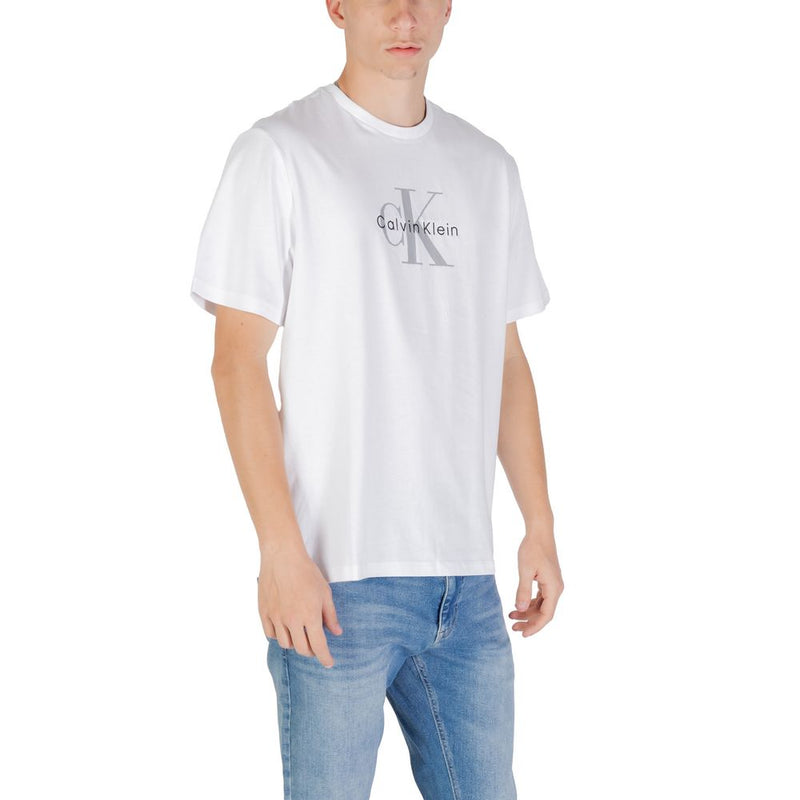 Calvin Klein Jeans SS Hero Monologue White Cotton T-Shirt