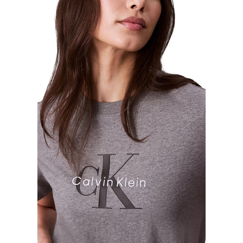 Calvin Klein Jeans HERO SS CLASSIC MONO Gray Cotton T-Shirt
