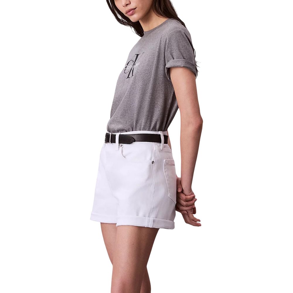 Calvin Klein Jeans HERO SS CLASSIC MONO Gray Cotton T-Shirt