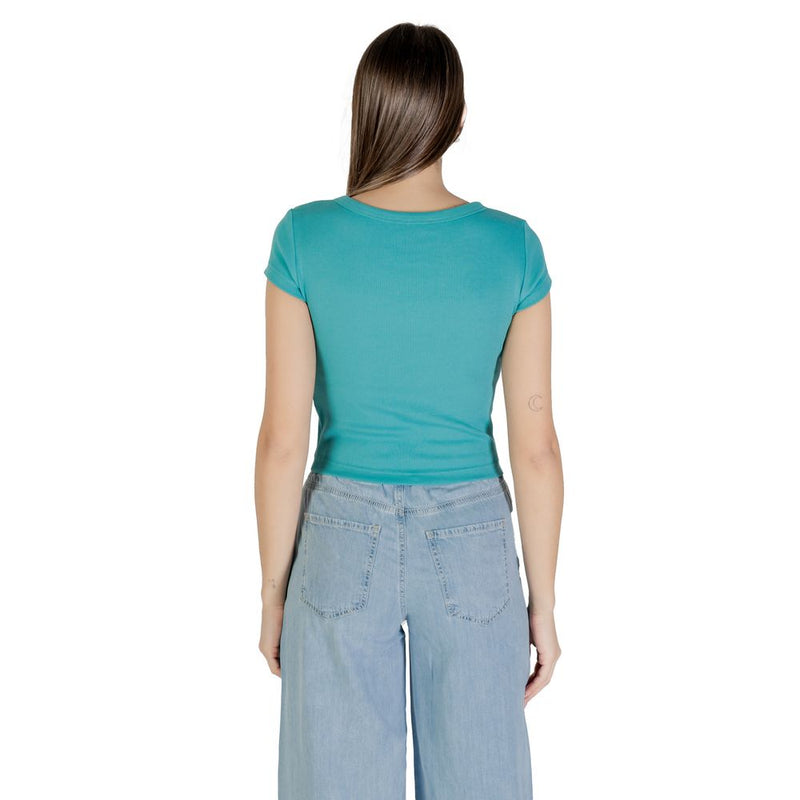 Calvin Klein Jeans Blue Cotton T-Shirt for Women