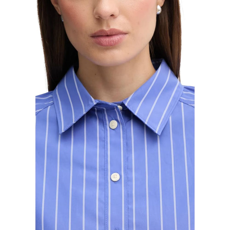 Calvin Klein Jeans YD STRIPE BOXY CROPP Women’s Blue Blouse
