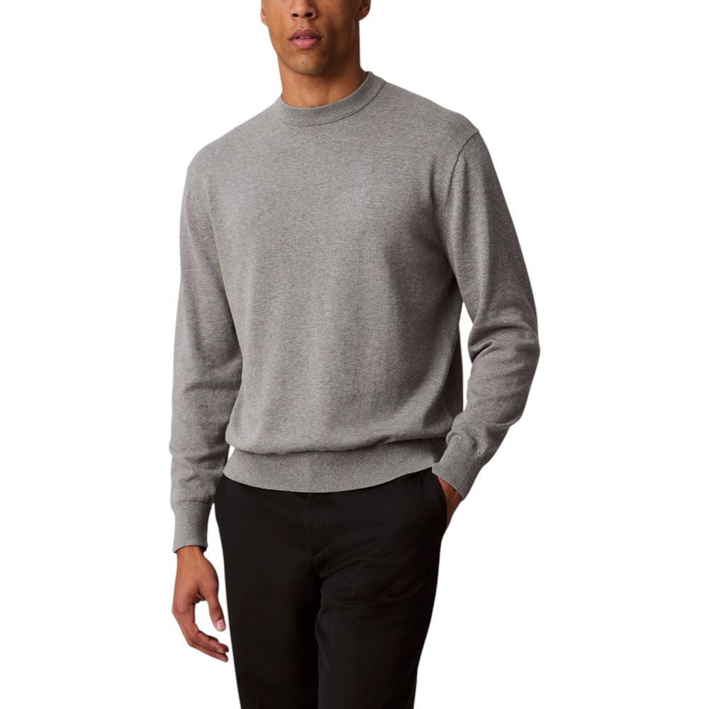 Calvin Klein Jeans Gray Cotton Sweatshirt for Men