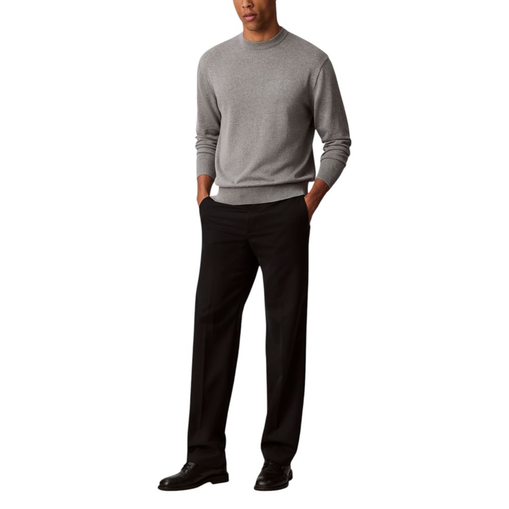 Calvin Klein Jeans Gray Cotton Sweatshirt for Men
