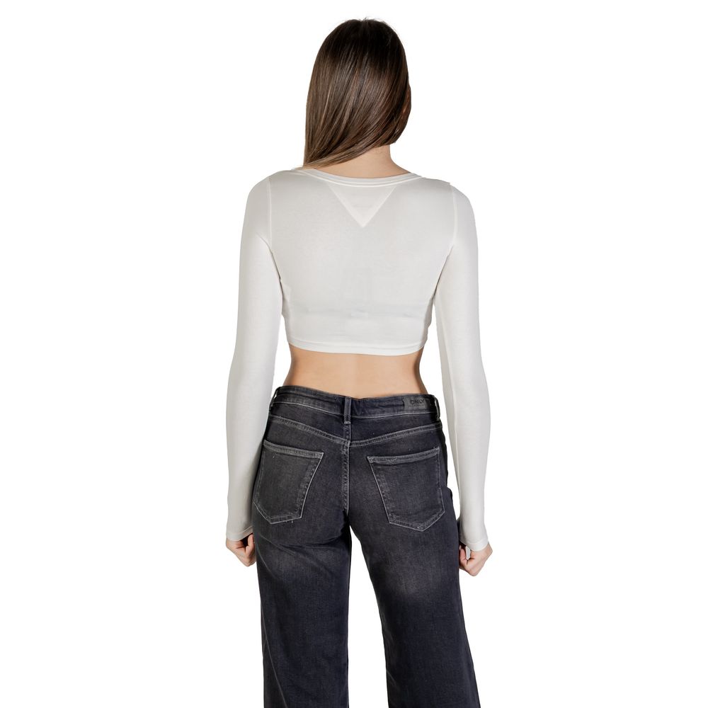 Tommy Hilfiger Jeans White Recycled Cotton T-Shirt for Women