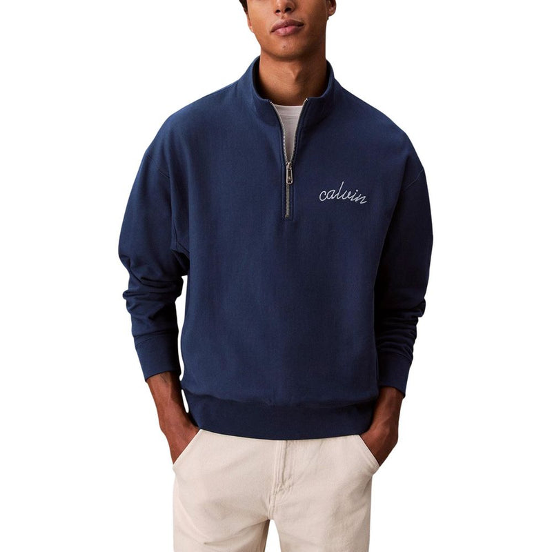 Calvin Klein Jeans Blauw Katoenen Sweatshirt