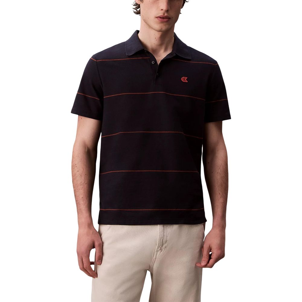 Calvin Klein Jeans Blue Cotton Polo Shirt for Men