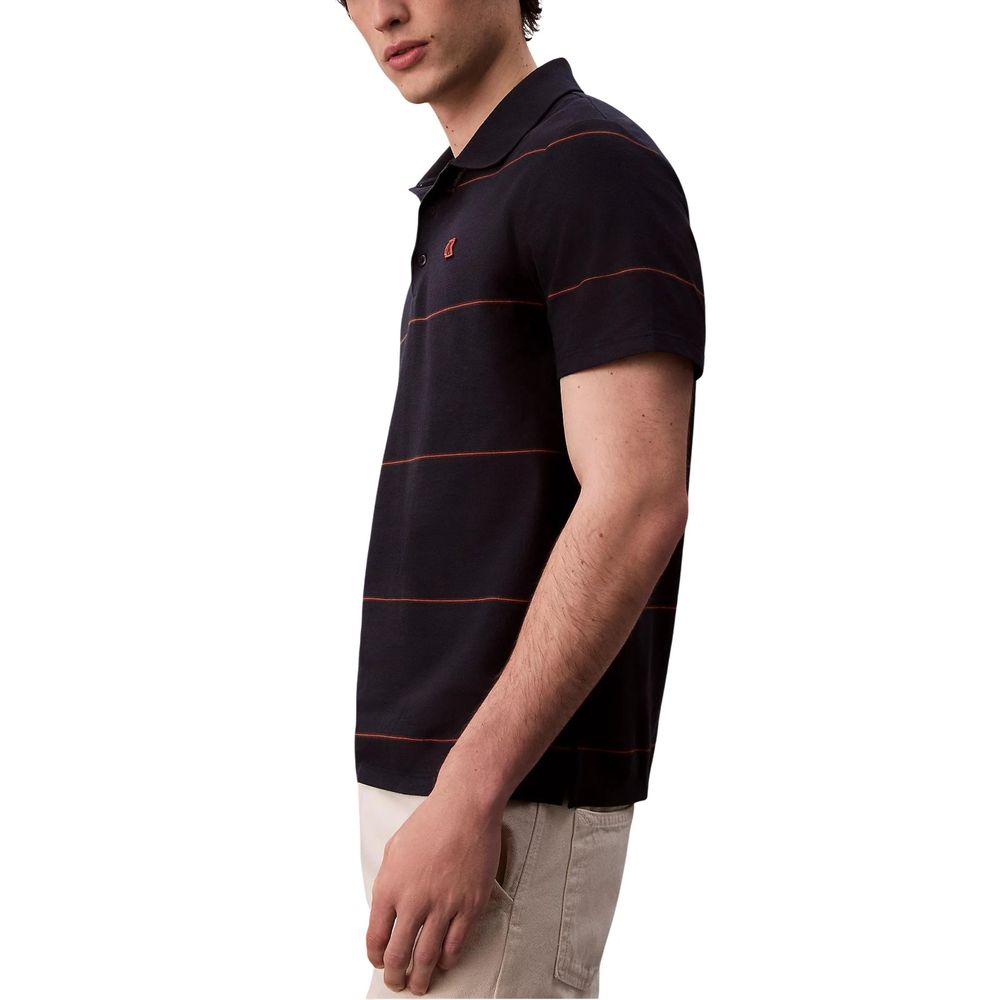 Calvin Klein Jeans Blue Cotton Polo Shirt for Men