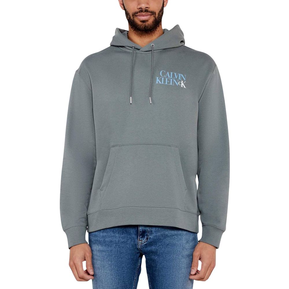 Calvin Klein Jeans Gray Cotton Hoodie for Men