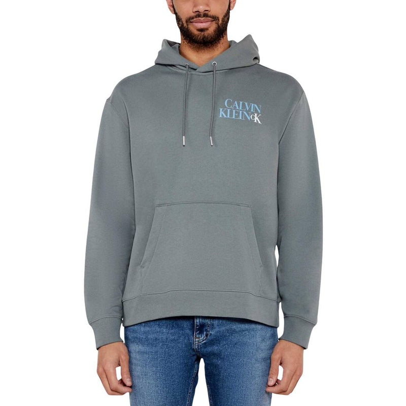 Calvin Klein Jeans Grijze Katoenen Hoodie