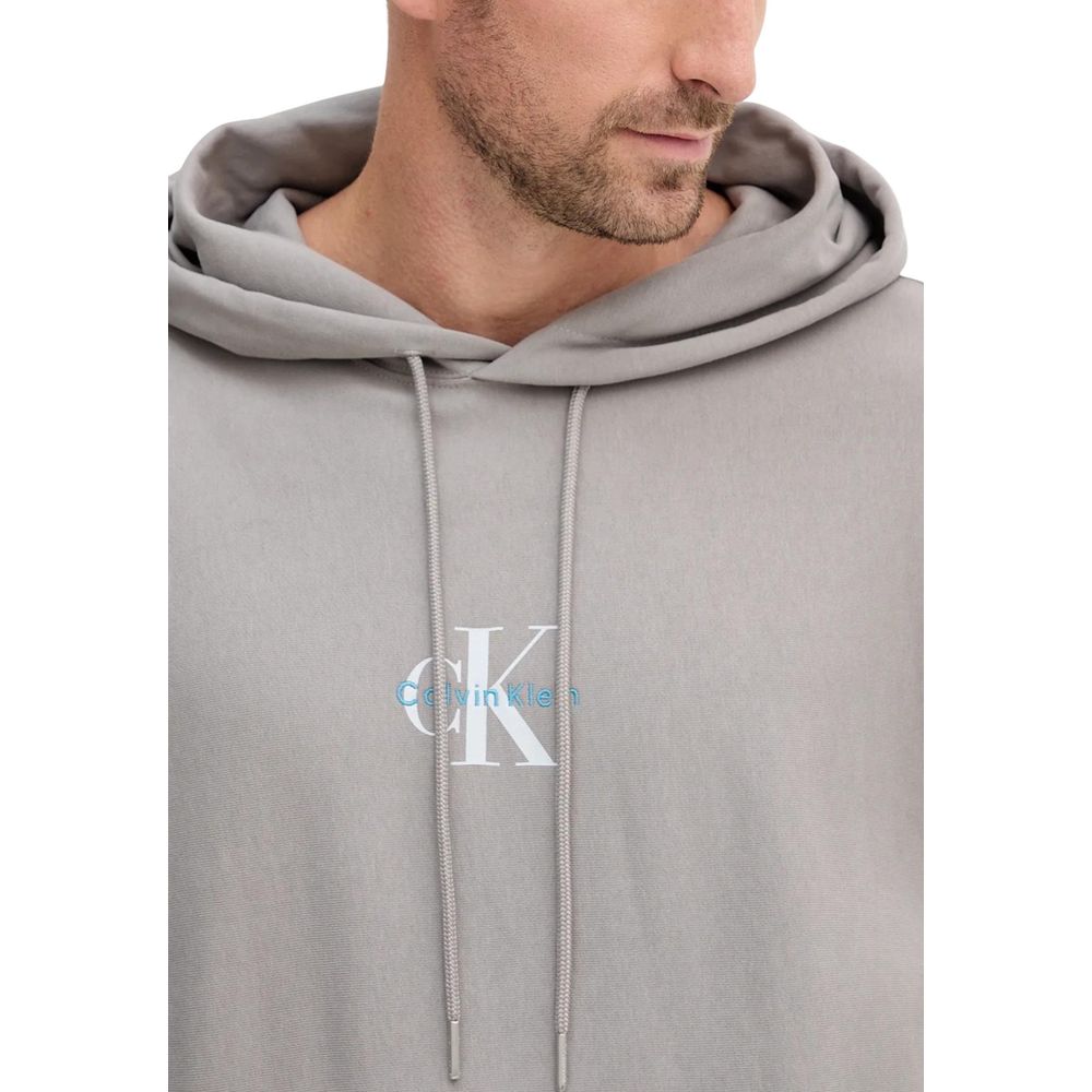 Calvin Klein Jeans Gray Cotton Hoodie for Men