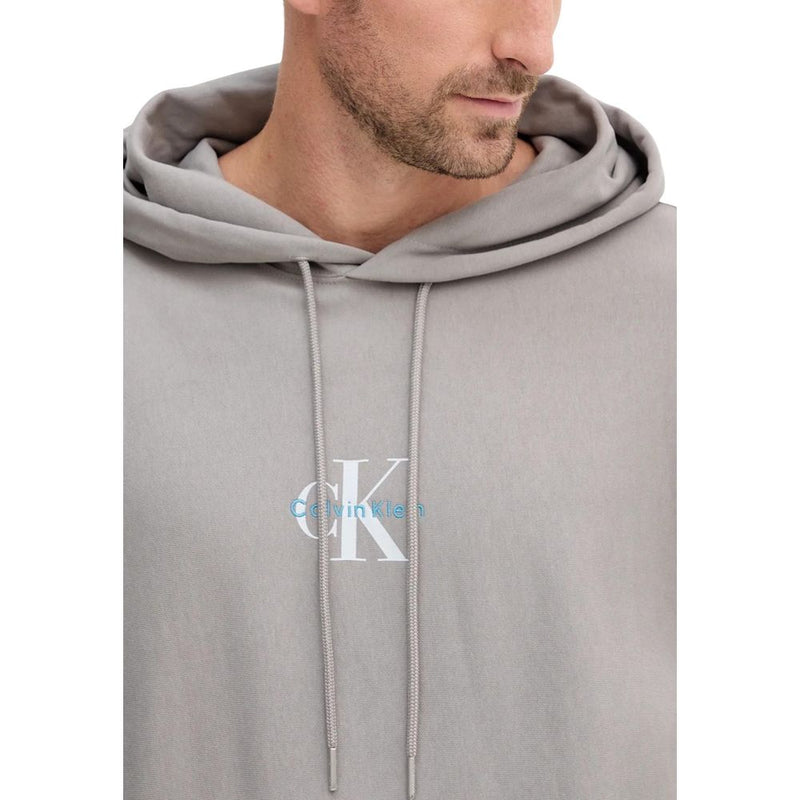 Calvin Klein Jeans Grijze Katoenen Hoodie