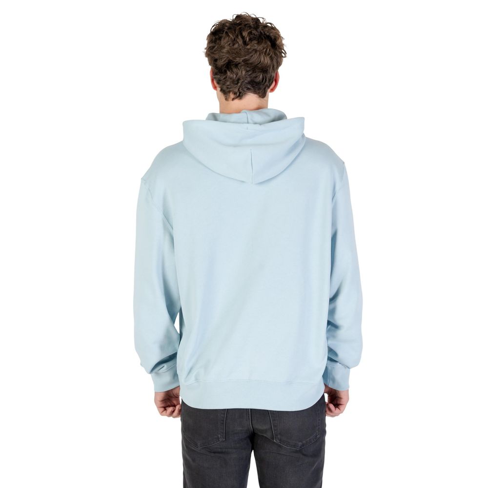 Calvin Klein Jeans Blue Cotton Hoodie - Contemporary Comfort