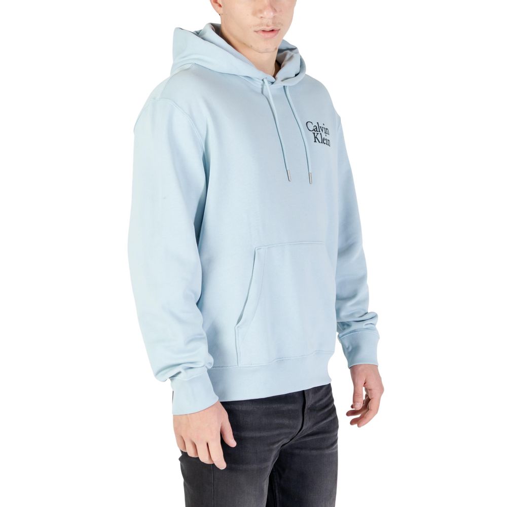 Calvin Klein Jeans Blue Cotton Hoodie - Contemporary Comfort