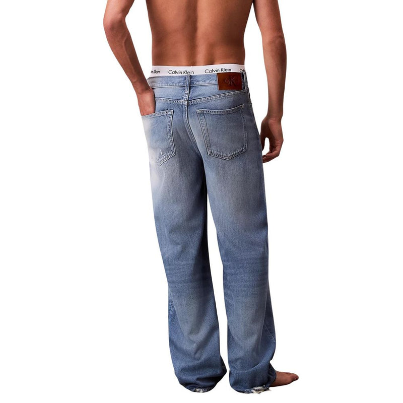 Calvin Klein Jeans Blauwe Lyocell Relaxed Fit Jeans